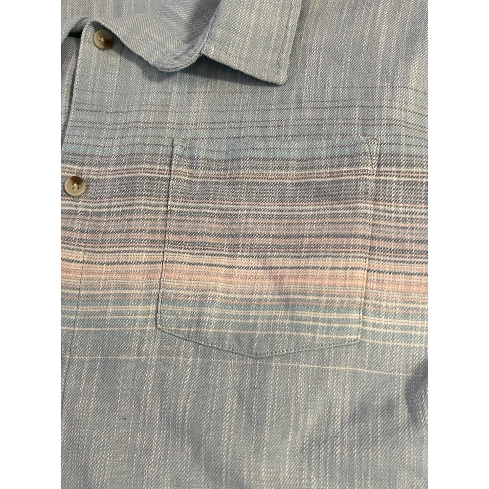 Marine Layer Men's Shirt XL Blue Stretch Selvage Soft Sustainable - Picture 4 of 7